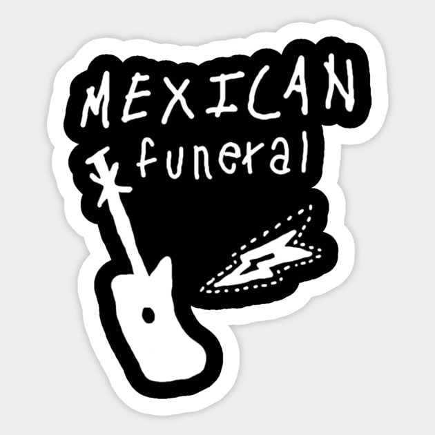 Dirk Gently mexican funeral band design Sticker by negativepizza
